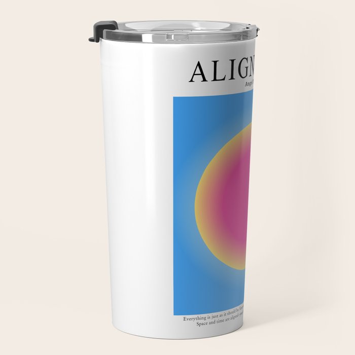 Gradient Angel Numbers: Angel Number 222 - Alignment  Travel Mug Gallery Image 3