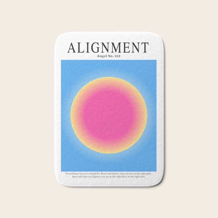 Gradient Angel Numbers: Angel Number 222 - Alignment  Bath Mat Gallery Image 1