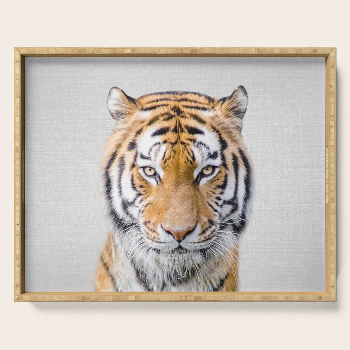 Tiger - Colorful Serving Tray Gallery Image 1
