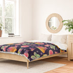 Fruit and bat - dark Duvet Cover Gallery Image 2