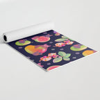 Fruit and bat - dark Yoga Mat Gallery Image 2
