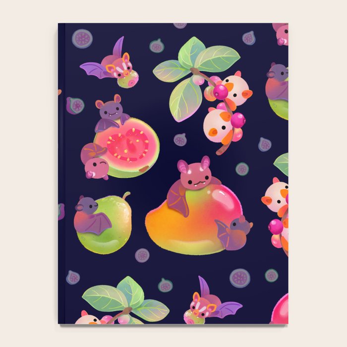 Fruit and bat - dark Notebook Gallery Image 4