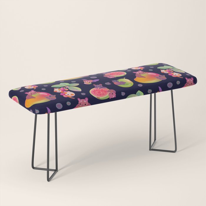 Fruit and bat - dark Bench Gallery Image 1