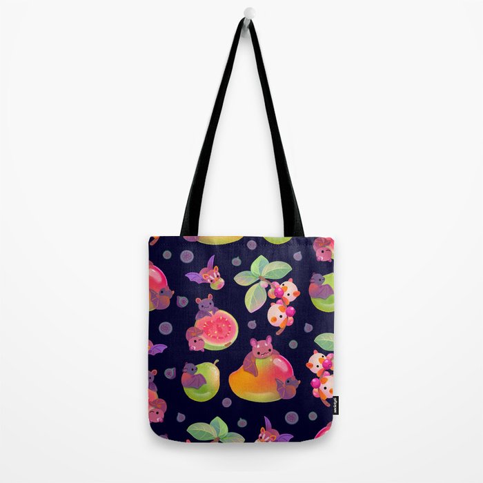 Fruit and bat - dark Tote Bag Gallery Image 2
