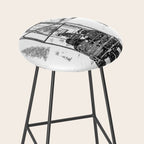 Snow Lift // Ski Chair Lift Colorado Mountains Black and White Snowboarding Vibes Photography Stool Gallery Image 2