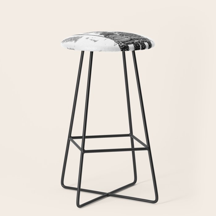 Snow Lift // Ski Chair Lift Colorado Mountains Black and White Snowboarding Vibes Photography Stool Gallery Image 1