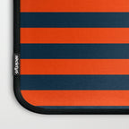 Orange Pop & Navy Blue Tent Stripe Laptop Sleeve Gallery Image 3