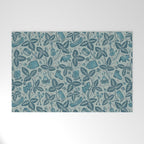 Summer Camping - blue Welcome Mat Gallery Image 1