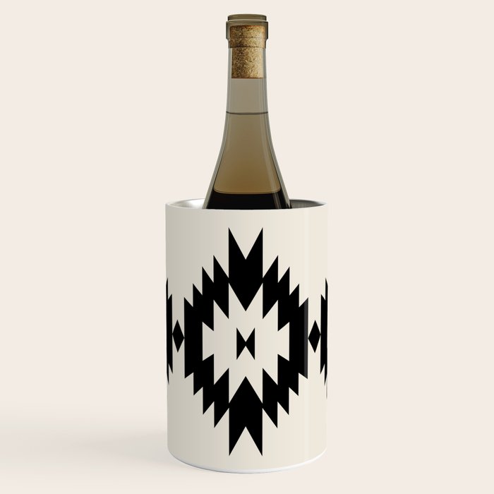 Southwestern Minimalism - Black Neutral Beige Wine Chiller Gallery Image 1