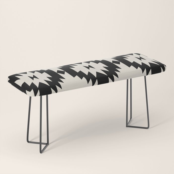 Southwestern Minimalism - Black Neutral Beige Bench Gallery Image 1