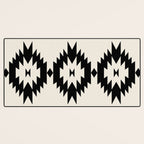 Southwestern Minimalism - Black Neutral Beige Desk Mat Gallery Image 3