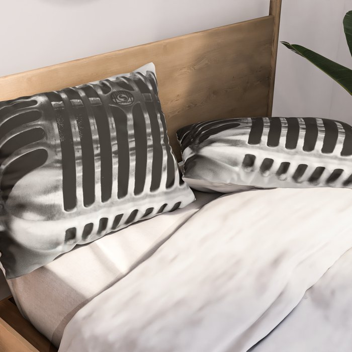 microphone music aesthetic close up elegant mood art photography  Pillow Sham Gallery Image 2
