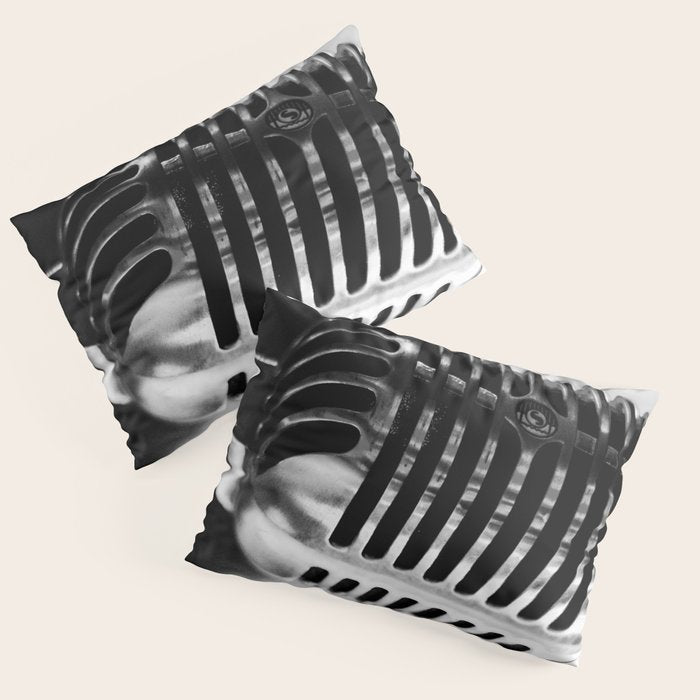microphone music aesthetic close up elegant mood art photography  Pillow Sham Gallery Image 1