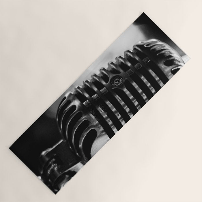 microphone music aesthetic close up elegant mood art photography  Yoga Mat Gallery Image 1