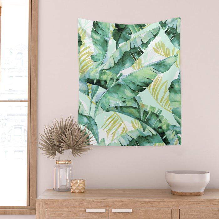 Banana leaf Wall Tapestry Gallery Image 2