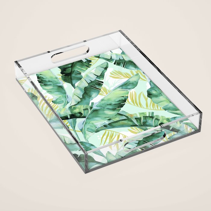 Banana leaf Acrylic Tray Gallery Image 1