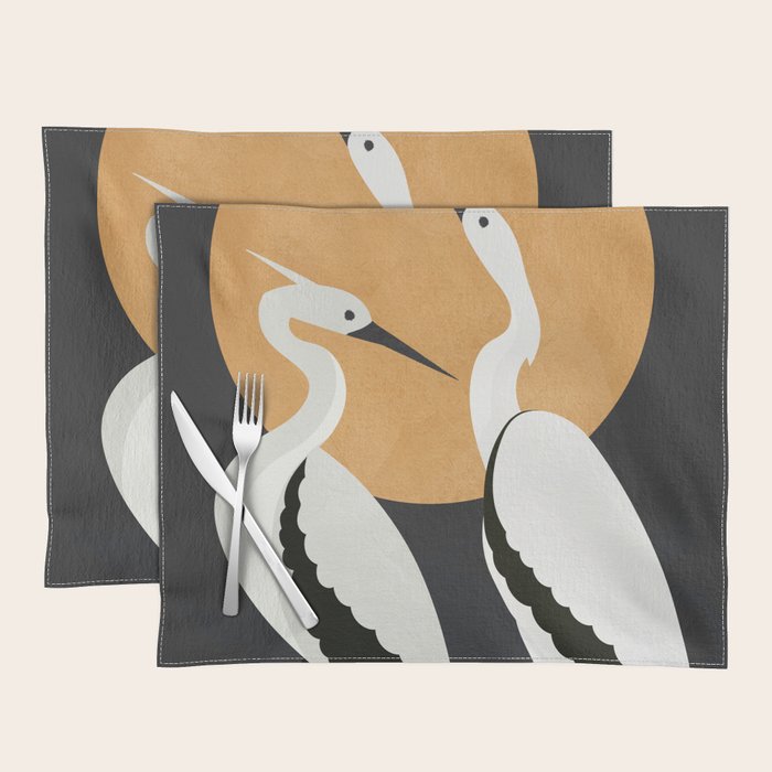 Two Abstract Birds I Placemat Gallery Image 1