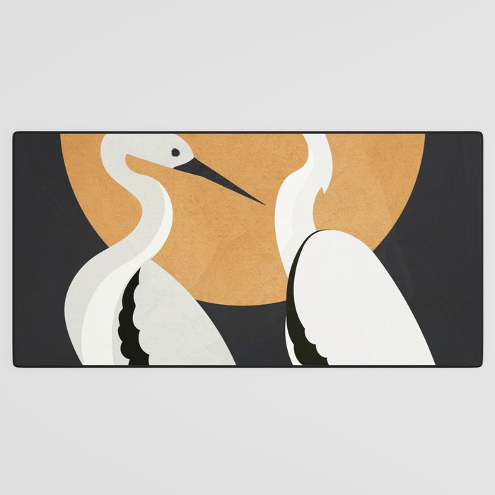 Two Abstract Birds I Desk Mat Gallery Image 3