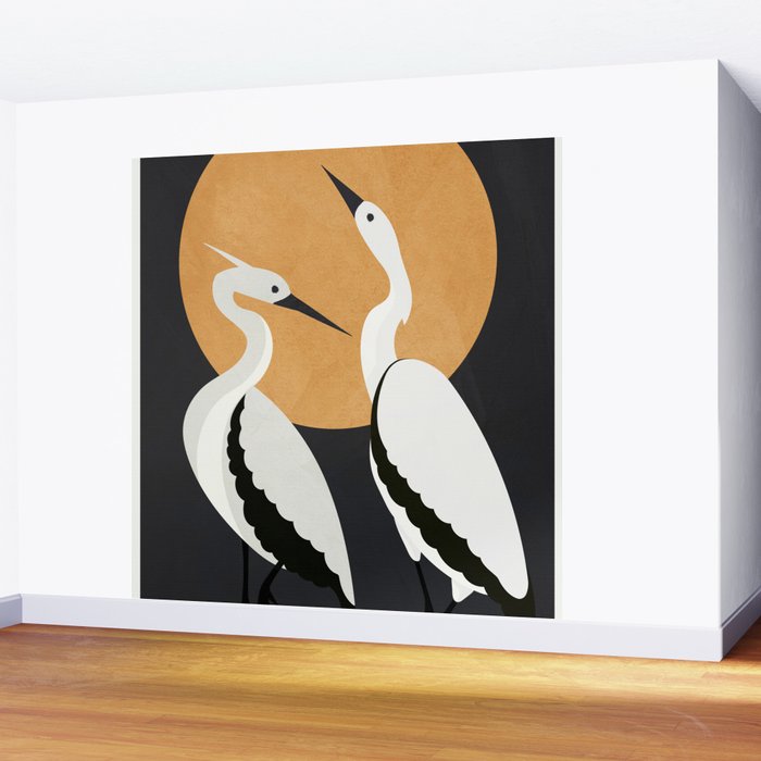 Two Abstract Birds I Wall Mural Gallery Image 2