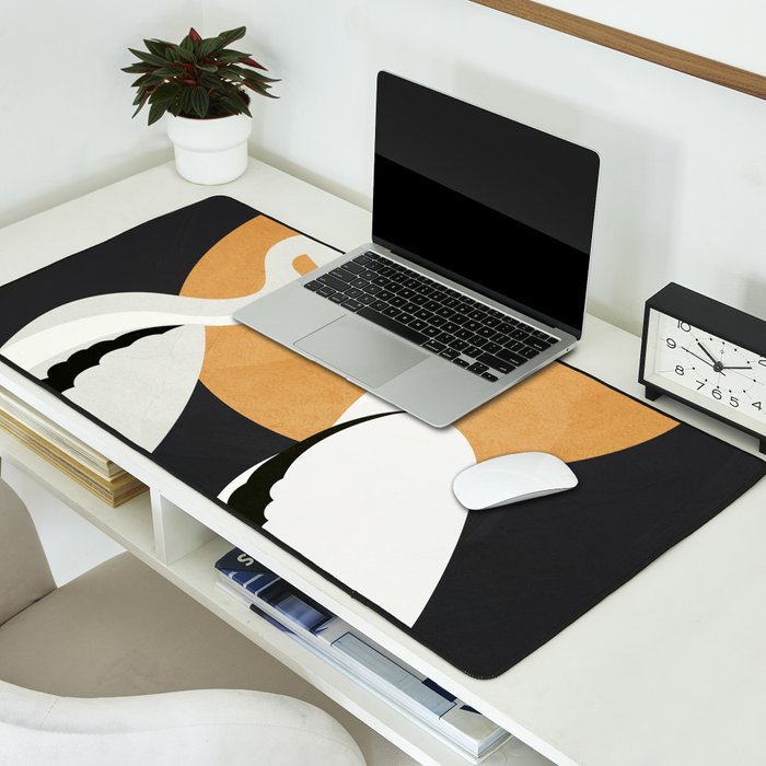 Two Abstract Birds I Desk Mat Gallery Image 2