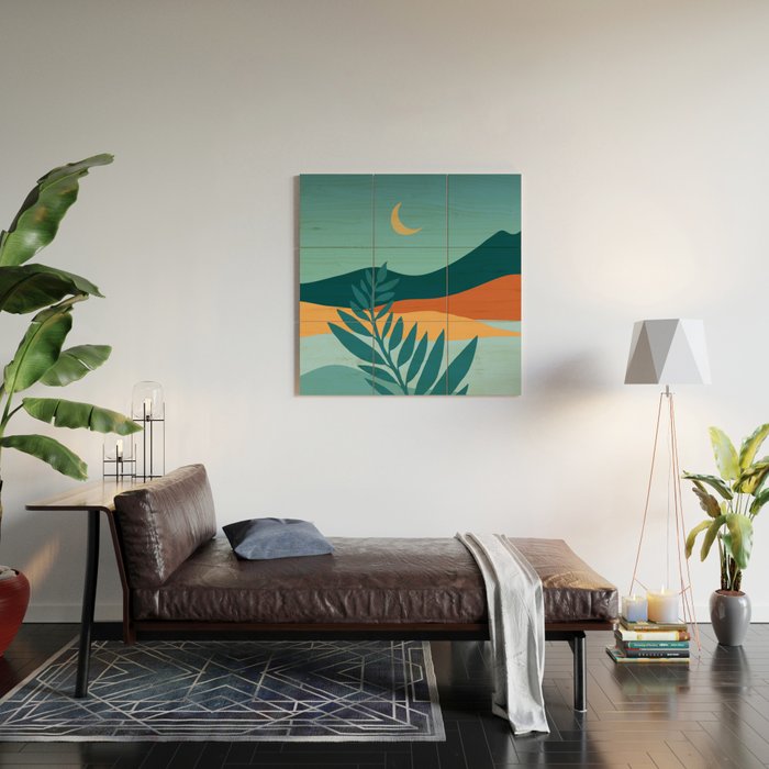 Mediterranean Twilight Wood Wall Art Gallery Image 2