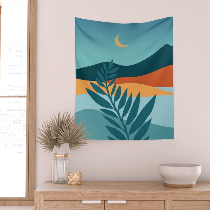 Mediterranean Twilight Wall Tapestry Gallery Image 2