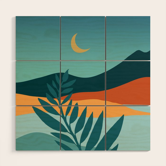 Mediterranean Twilight Wood Wall Art Gallery Image 1