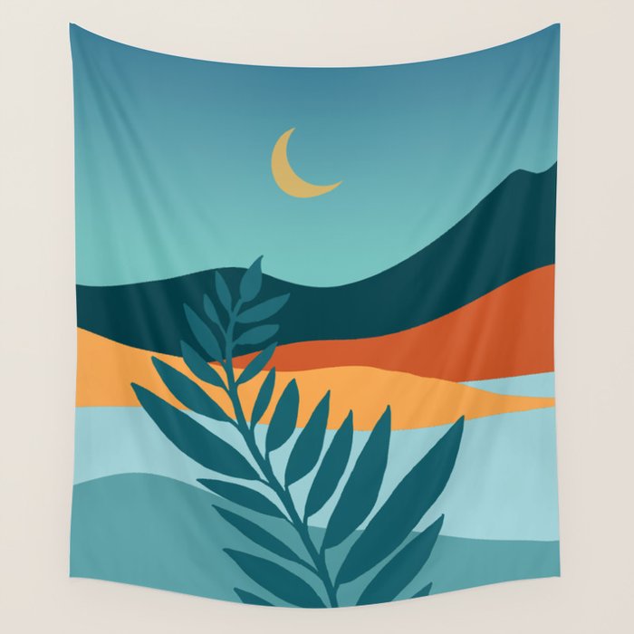 Mediterranean Twilight Wall Tapestry Gallery Image 1