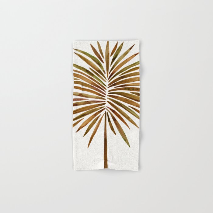 Tropical Fan Palm - Sepia Bath Towel Gallery Image 1