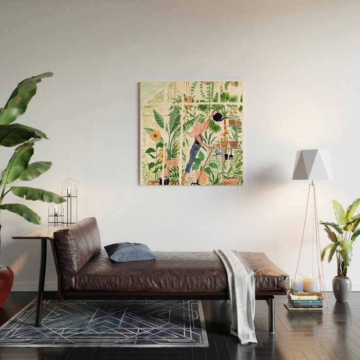 Greenhouse Garden Wood Wall Art Gallery Image 2