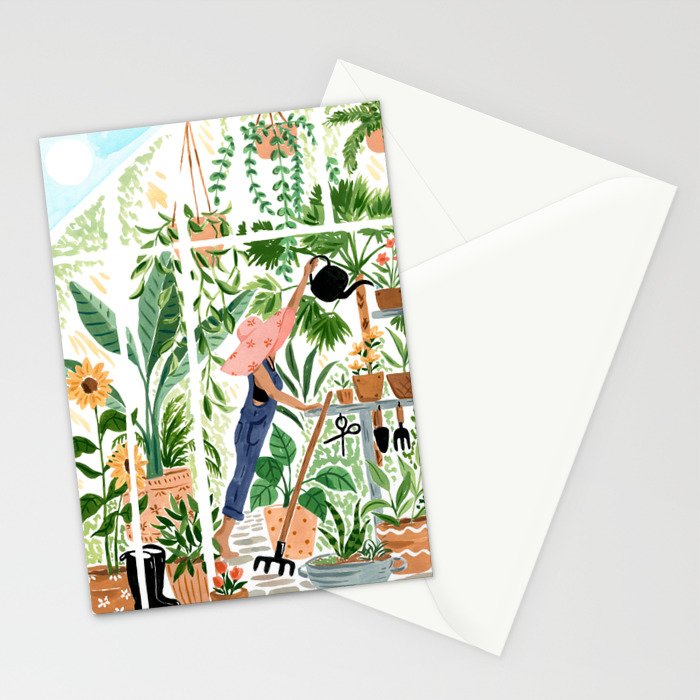 Greenhouse Garden Stationery Card Gallery Image 2