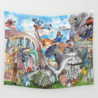 Miyazaki Tribute Wall Tapestry Gallery Image 4