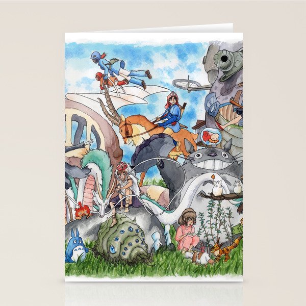 Miyazaki Tribute Stationery Card Gallery Image 1