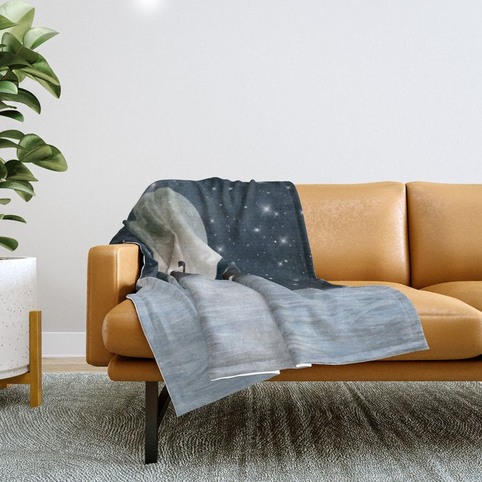 the astrologer Throw Blanket Gallery Image 1