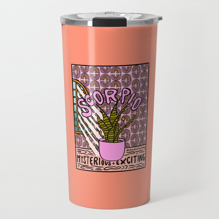 Scorpio Plant Travel Mug Gallery Image 1
