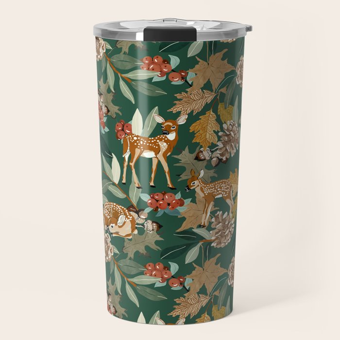 Deer in the autumn nature 22 Travel Mug Gallery Image 1