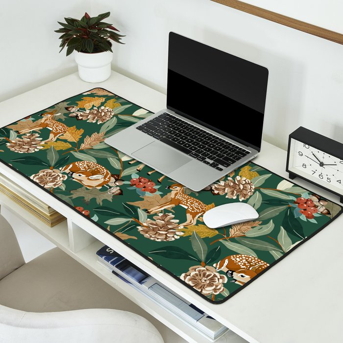 Deer in the autumn nature 22 Desk Mat Gallery Image 2