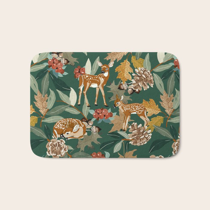 Deer in the autumn nature 22 Bath Mat Gallery Image 1