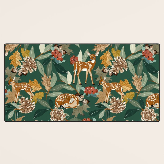 Deer in the autumn nature 22 Desk Mat Gallery Image 3