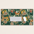 Deer in the autumn nature 22 Desk Mat Gallery Image 1