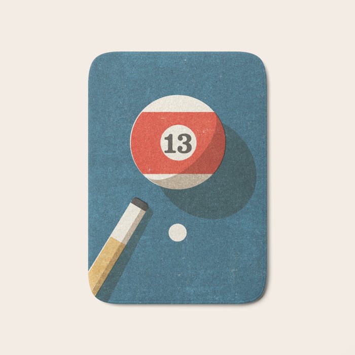 BILLIARDS / Ball 13 Bath Mat Gallery Image 1