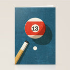BILLIARDS / Ball 13 Stationery Card Gallery Image 2