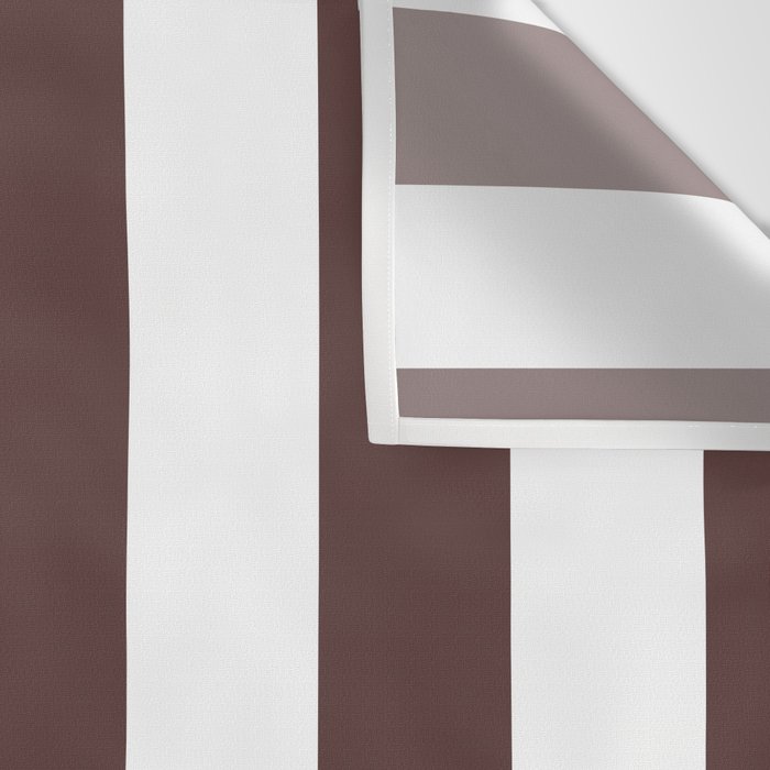 Dark Brown Granite and White Wide Vertical Cabana Tent Stripe Wall Tapestry Gallery Image 3