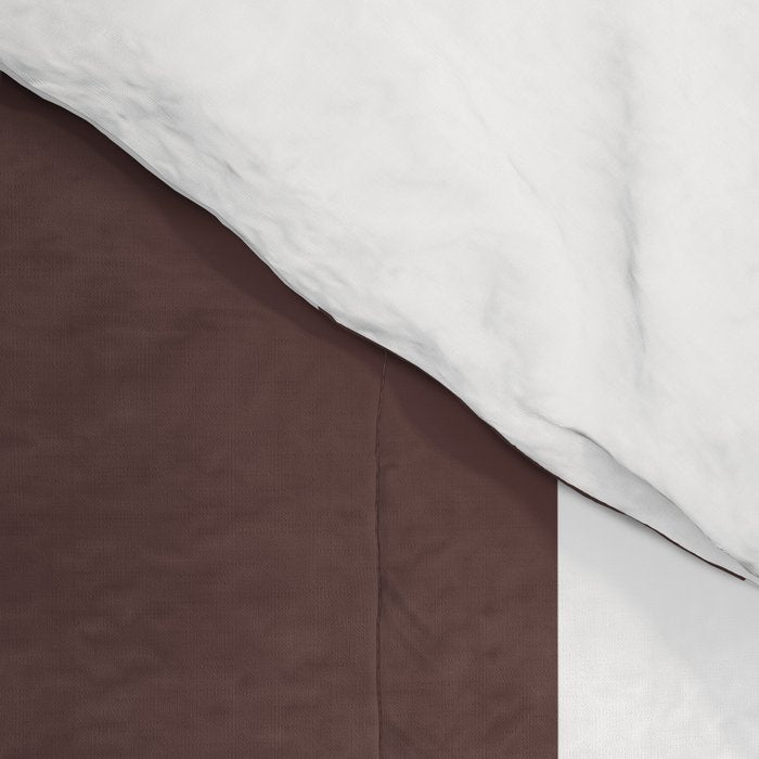 Dark Brown Granite and White Wide Vertical Cabana Tent Stripe Comforter Gallery Image 4