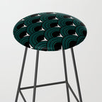Art Deco Shell Print Stool Gallery Image 2