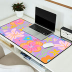 Candy Flowers Lilac Desk Mat Gallery Image 2