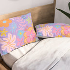 Candy Flowers Lilac Pillow Sham Gallery Image 2