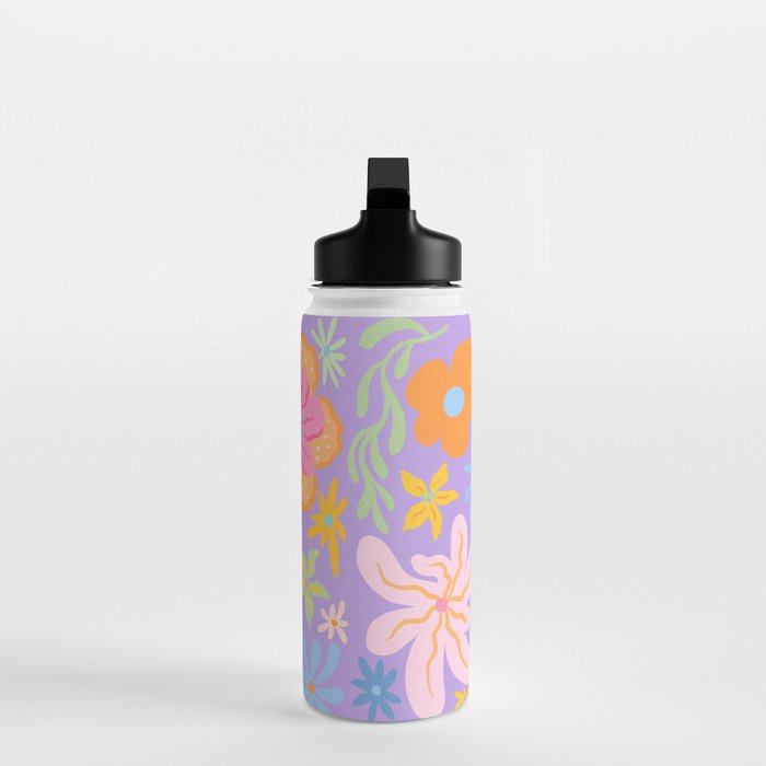 Candy Flowers Lilac Water Bottle Gallery Image 3