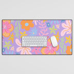 Candy Flowers Lilac Desk Mat Gallery Image 1