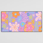 Candy Flowers Lilac Desk Mat Gallery Image 3